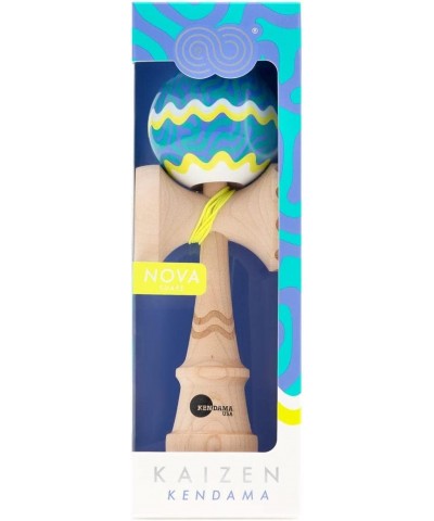 Kaizen Coral Kendamas - Super Sticky Paint - Challenging Skill Toy (Blue) $58.63 Yo-Yos