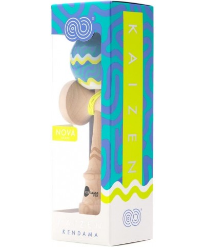 Kaizen Coral Kendamas - Super Sticky Paint - Challenging Skill Toy (Blue) $58.63 Yo-Yos