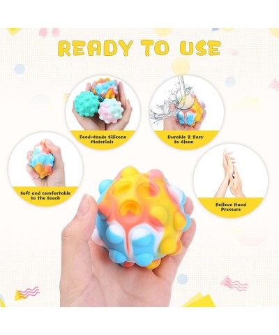 Push Pop Fidget Toy Pop Ball Fidget Toys 3D Food Grade Silicone Stress Sensory Toys Balls Stress Relief Finger Press for Kids...