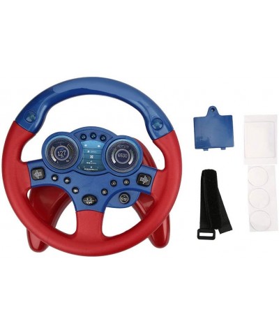 Steering Wheel Toy with Lights Music Cars Simulated Driving for Toddlers Portabl Pretend Play Toy Adsorption Driving Wheel fo...