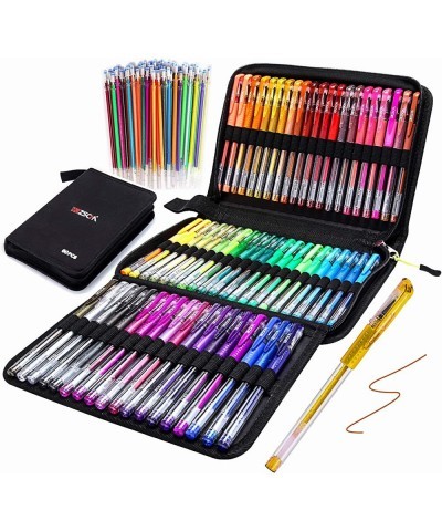 ZSCM Gel Pens for Adult Coloring Books Glitter Neon Gel Pens Set Include 60 Colors Gel Marker Pens 60 Matching Color Refills ...