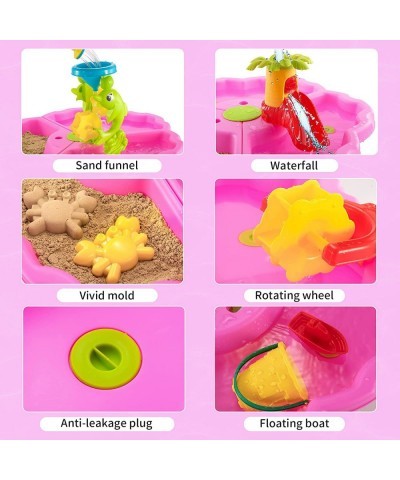 3-in-1 Sand Water Table for Kids Summer Toys Activity Table Sandbox Toy Sensory Table 28PCS Outdoor Toy Beach Play Table with...