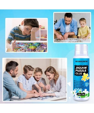 Newest Jigsaw Puzzle Glue Clear with Sponge Head Applicator Puzzle Saver Frame for 1000/1500/3000 Pieces Puzzle of Paper & Wo...