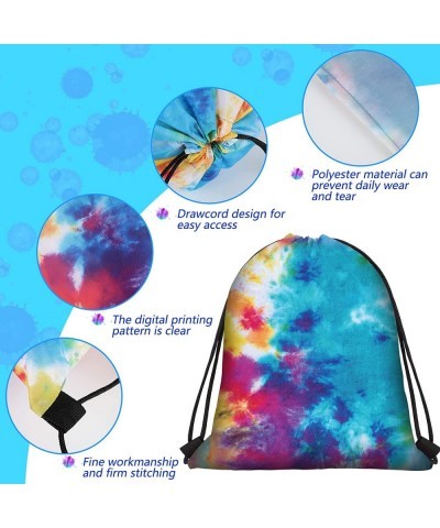 15 pcs Tie Dye Drawstring Bags Camouflage Rainbow Bags for Kids Fabric Drawstring Bag Colorful Retro Treat Backpack $33.82 Ki...