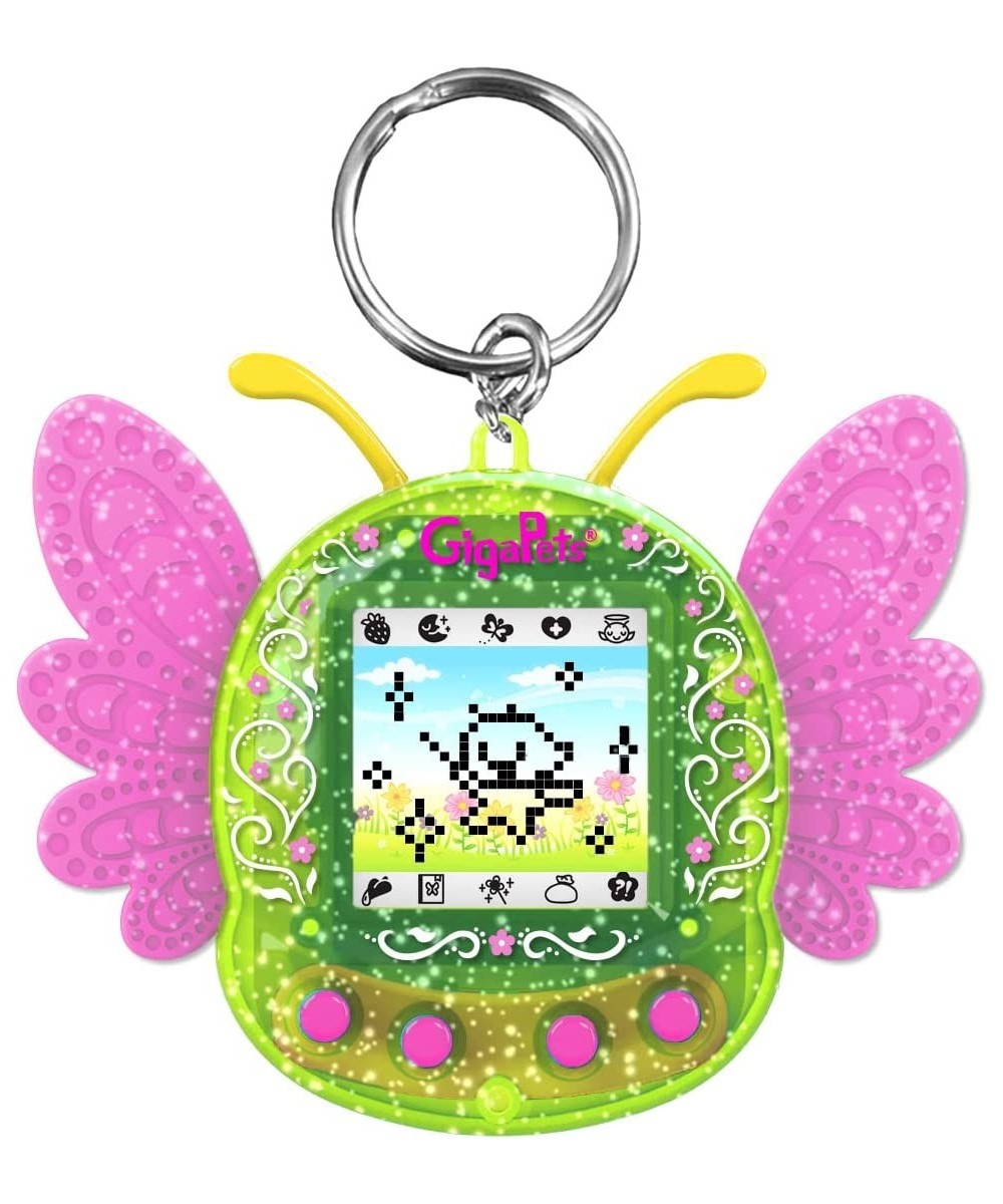 Giga Pets Pixie Virtual Pet Electronic Toy (Green) Upgraded Nostalgic 90s Toy 8 Different Pixie Evolutions Collect Elements C...