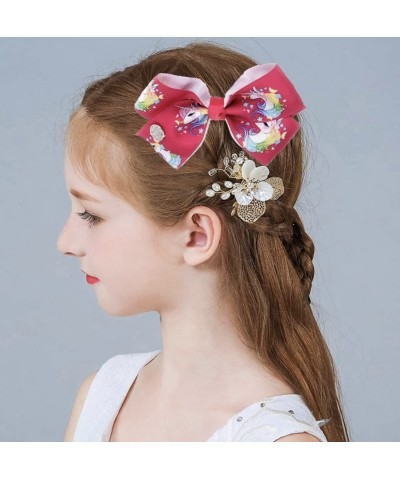 Hair Clips - 6 pieces/set jojo rainbow printed knot ribbon bow for girls $16.88 Kids' Dress-Up Accessories