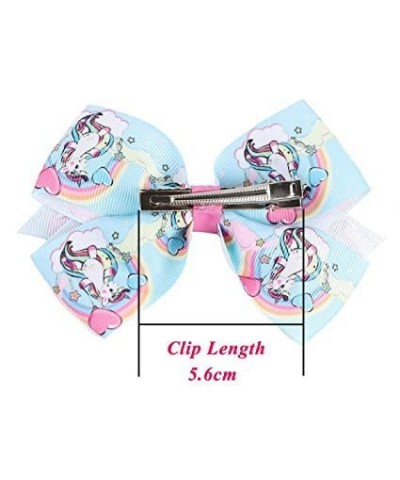 Hair Clips - 6 pieces/set jojo rainbow printed knot ribbon bow for girls $16.88 Kids' Dress-Up Accessories