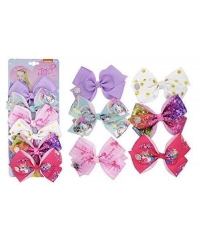 Hair Clips - 6 pieces/set jojo rainbow printed knot ribbon bow for girls $16.88 Kids' Dress-Up Accessories