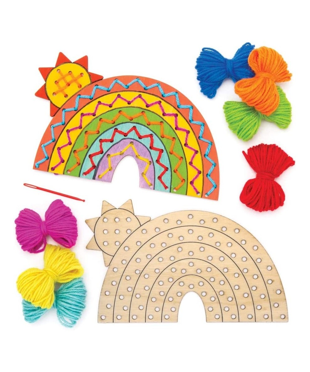 Wooden Rainbow Threading Kit (Pack of 4) AW420 For Kids to Decorate and Assemble to Create $16.32 Craft Kits