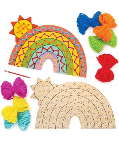 Wooden Rainbow Threading Kit (Pack of 4) AW420 For Kids to Decorate and Assemble to Create $16.32 Craft Kits