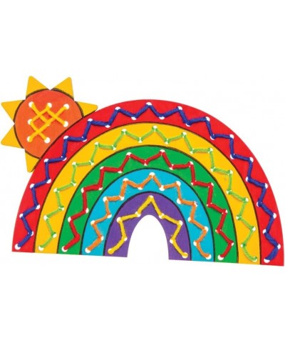 Wooden Rainbow Threading Kit (Pack of 4) AW420 For Kids to Decorate and Assemble to Create $16.32 Craft Kits