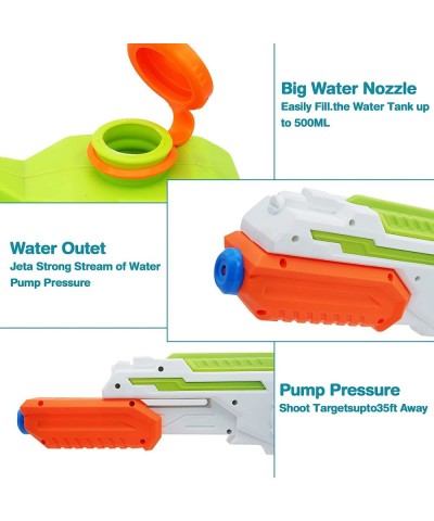 Water Gun 2 Pack Squirt Guns Water Guns for Kids Adults High Capacity Summer Water Blaster Toy for Swimming Pools Party Outdo...