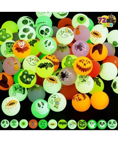 72 Halloween Bouncy Balls 20 Designs Glow in The Dark Bouncy Party Favors Supplies for Kids Halloween Bouncy Balls Party Supp...