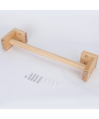 Montessori Wooden Pull Up Bar for Infants 24 Inch Adjustable Infant Pull Up Bar Help Babies Exercise Balance and Coordination...