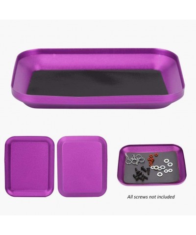 Magnetic Parts Tray Magnetic Small Parts Tray Advanced Tool Design Model Bowl for Plate Screw Storage Nuts Screw Bolts(Purple...