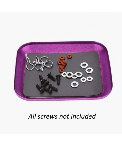 Magnetic Parts Tray Magnetic Small Parts Tray Advanced Tool Design Model Bowl for Plate Screw Storage Nuts Screw Bolts(Purple...