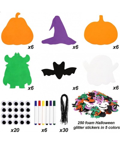 Halloween Foam Craft Kits for Kids Pumpkin Monster Stickers for Party Favor Supplies 36 Sets $18.87 Kids' Stickers