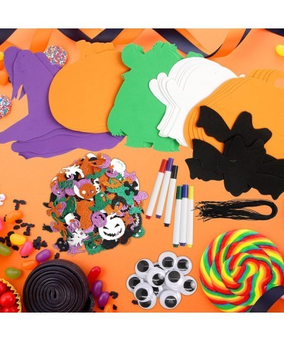 Halloween Foam Craft Kits for Kids Pumpkin Monster Stickers for Party Favor Supplies 36 Sets $18.87 Kids' Stickers