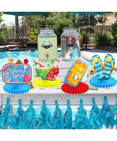 Pool Party Honeycomb Centerpieces 10pcs Summer Pool Pary Table Decorations Beach Pool Theme Table Centerpieces for Summer Tim...