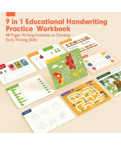 Handwriting Practice Book for kids-Toddlers Preschool Learning Activities 48 Pages Educational Game for Age of 3 4 5 6 Years ...