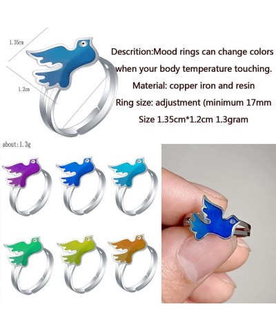 16 Pieces Mood Rings Eye Turtle Change Color Emotion Feeling Finger Mood Ring $25.79 Kids' Dress-Up Accessories