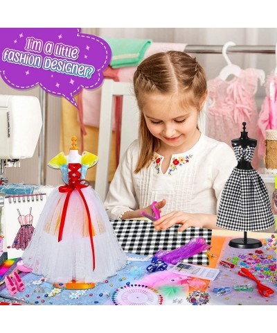 400+Pcs Girls Fashion Design Kids Sewing Craft Kit for Making 60 Pack Doll Cloth Accessories Dress Up Art Crafts for Girl Age...