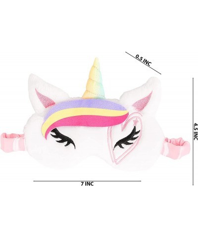 Rainbow Unicorn 3D Plush Eye Mask $29.43 Kids' Dress-Up Accessories