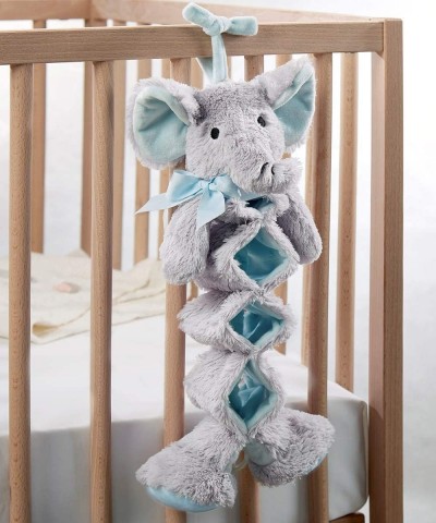 Lil' Llama™ Baby Musical Pull Toy - Infant Baby Elephant Musical Toy for Crib or Playpen Plays Brahms Lullaby - Entertain Bab...