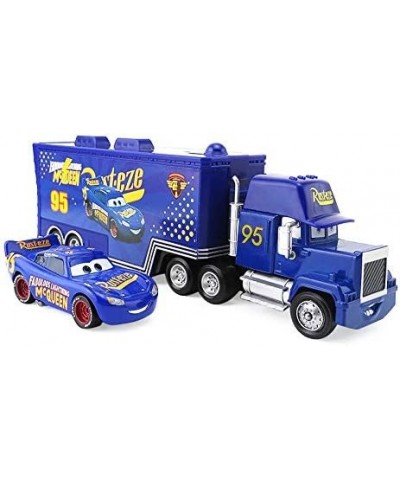 2-Pack Cars Movie Toys Fabulous Lightning McQueen & Mack Hauler Truck Diecast Toy Car 1:55 Loose Toy Vehicles Speed Racers Me...