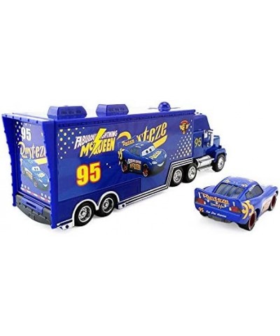 2-Pack Cars Movie Toys Fabulous Lightning McQueen & Mack Hauler Truck Diecast Toy Car 1:55 Loose Toy Vehicles Speed Racers Me...