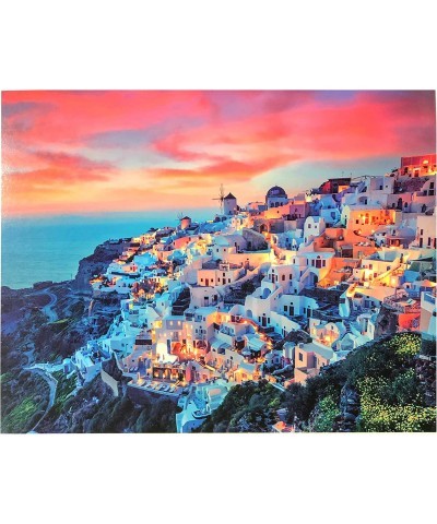 Jigsaw Puzzles for Adults 500 Piece | Santorini Sunset Puzzles | Puzzles for Kids & Teens Fun Educational Games for Family Ga...