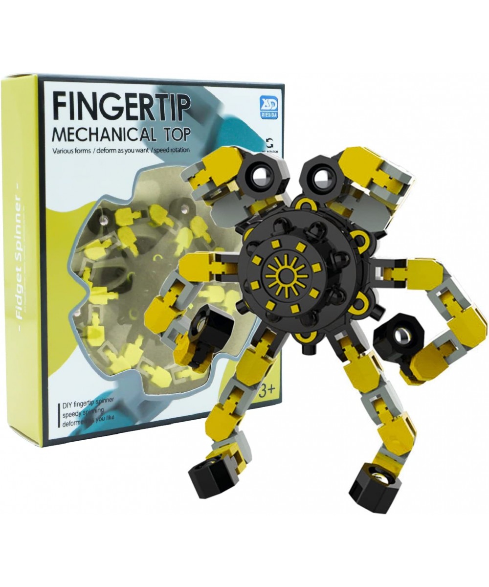 Transformable Fingertip Spinners Fingertip Gyro Spinning Top Toy Sensory Fidget Toys Yellow $27.02 Fidget Toys