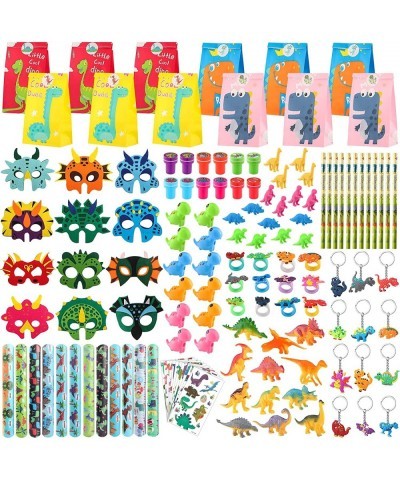 144 Pieces Dinosaur Party Favors Set Dinosaur Birthday Party Supplies Dinosaur Party Bags Felt Dinosaur Masks Dinosaur Slap B...