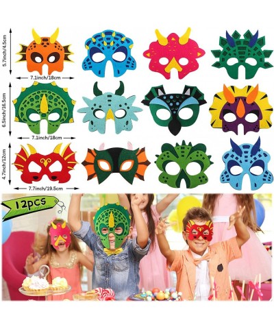 144 Pieces Dinosaur Party Favors Set Dinosaur Birthday Party Supplies Dinosaur Party Bags Felt Dinosaur Masks Dinosaur Slap B...