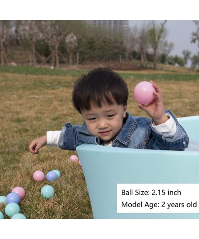 Ball Pit Balls Crush Proof Plastic Children's Toy Balls Ocean Balls Small Size 2.15 Inch Phthalate & BPA Free Pack of 100 Whi...