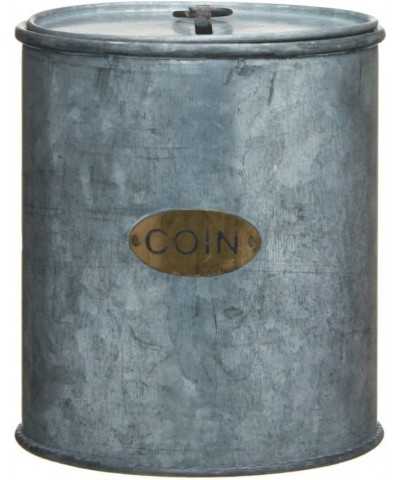 Galvanized Can Coin Bank $44.47 Kids' Money Banks