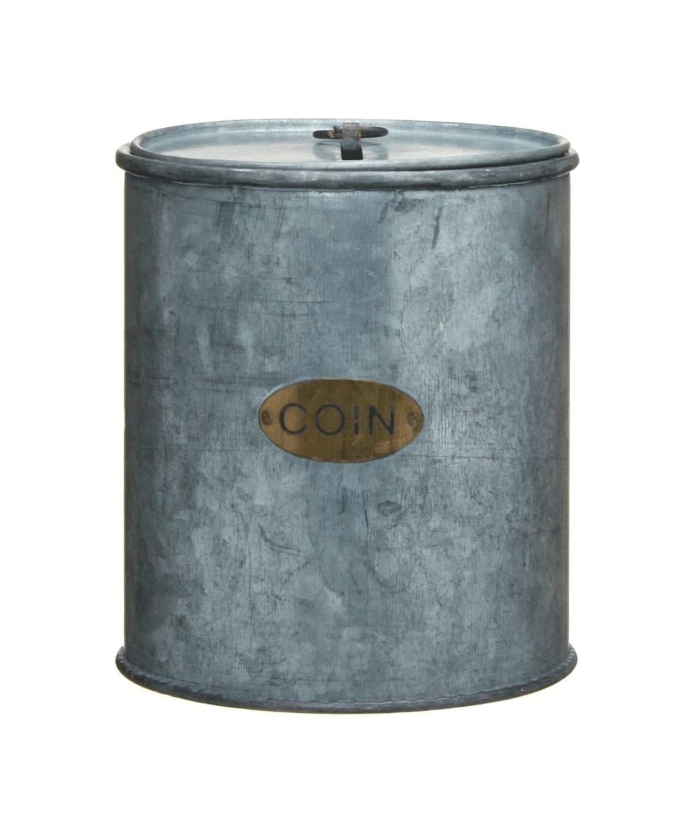 Galvanized Can Coin Bank $44.47 Kids' Money Banks