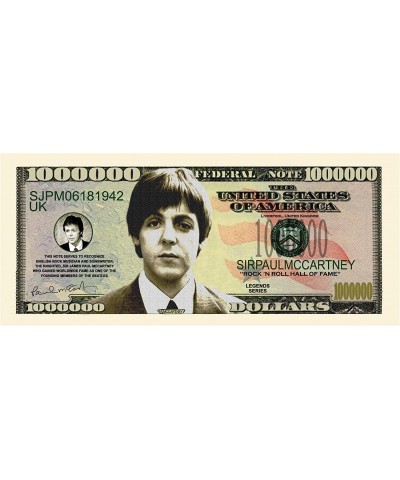 Paul McCartney Million Dollar Bill in Protective Holder $15.34 Gags & Practical Joke Toys