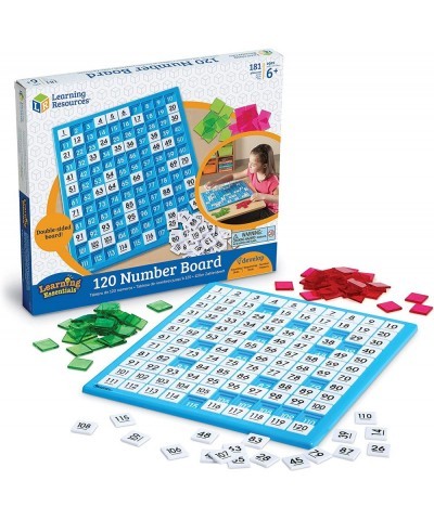 120 Number Board -181 Pieces Ages 6+ Learning Math Games for Kids Educational and Fun Games for Kids $31.90 Board Games