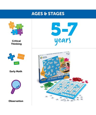 120 Number Board -181 Pieces Ages 6+ Learning Math Games for Kids Educational and Fun Games for Kids $31.90 Board Games