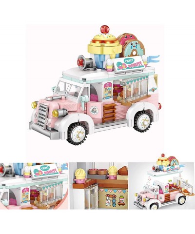 Desserts Truck Building Toys Mini Friends City Food Car Building Blocks Creative Building Construction Toys Sets for Girl 8-1...