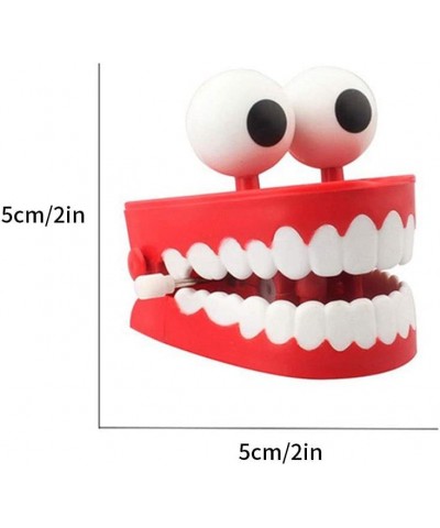 Wind-up Chattering Toy Chomping Teeth Plastic Red Props with Eyes for Party Christmas Halloween Favors $16.48 Spring & Wind-U...