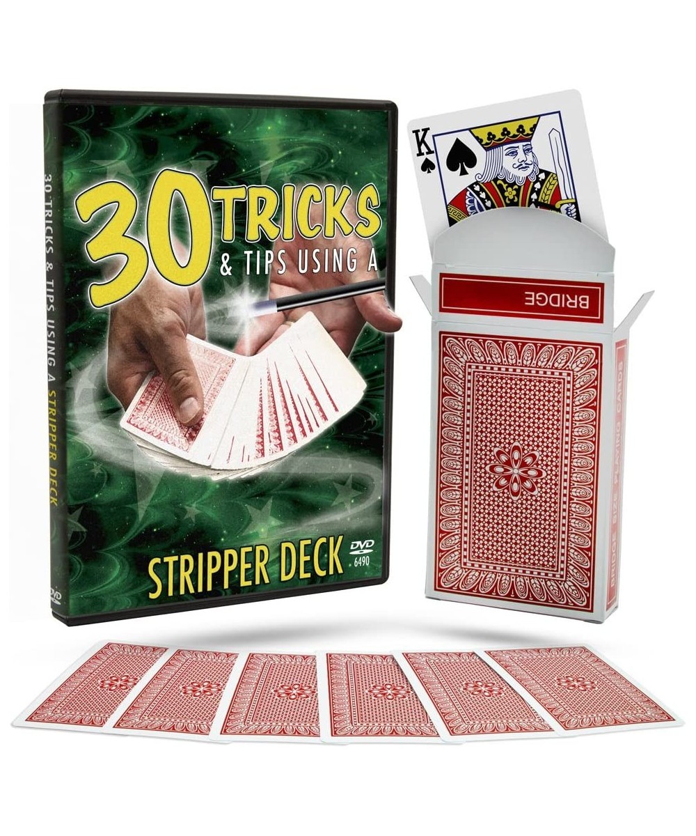 30 Tricks & Tips with a Stripper Deck DVD Includes Special Tapered Deck $22.10 Magic Kits & Accessories