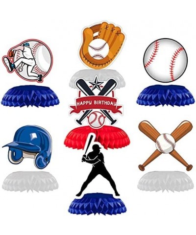 7Pack Baseball Honeycomb Centerpieces kids Baseball Theme Party Decoration Supplies $21.42 Kids' Party Centerpieces