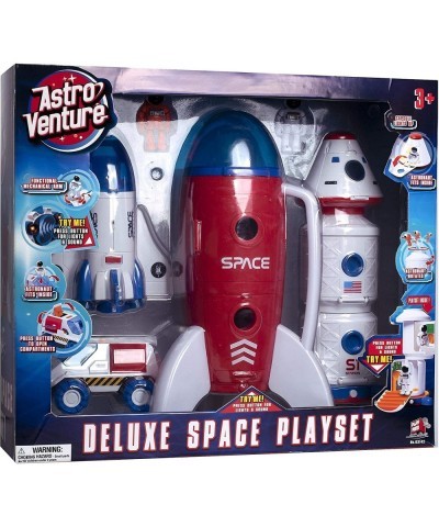 Deluxe Space Playset Toy - Space Shuttle Space Station & Capsule Space Rover & Rocket w/Lights and Sound - Space Toys for Boy...