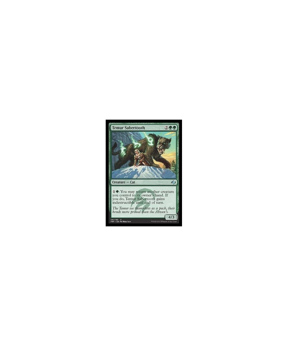 Temur Sabertooth (141/185) - Fate Reforged $11.48 Magic Kits & Accessories