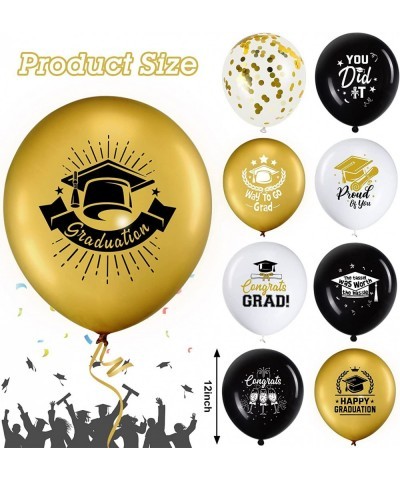 72 Pieces Graduation Party Balloons Class of 2023 Graduate Decor Congrats Grad Latex Balloons Party Supplies for Party Prom S...