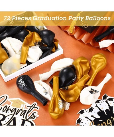 72 Pieces Graduation Party Balloons Class of 2023 Graduate Decor Congrats Grad Latex Balloons Party Supplies for Party Prom S...