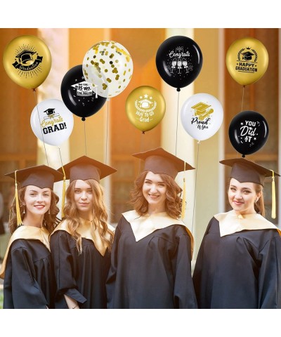 72 Pieces Graduation Party Balloons Class of 2023 Graduate Decor Congrats Grad Latex Balloons Party Supplies for Party Prom S...