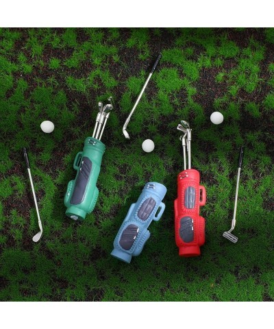 3 Sets Miniature Dollhouse Accessories Sports Miniature Golf Clubs Mini Golf Club Model Toys for 1:12 Scale Dollhouse Decorat...